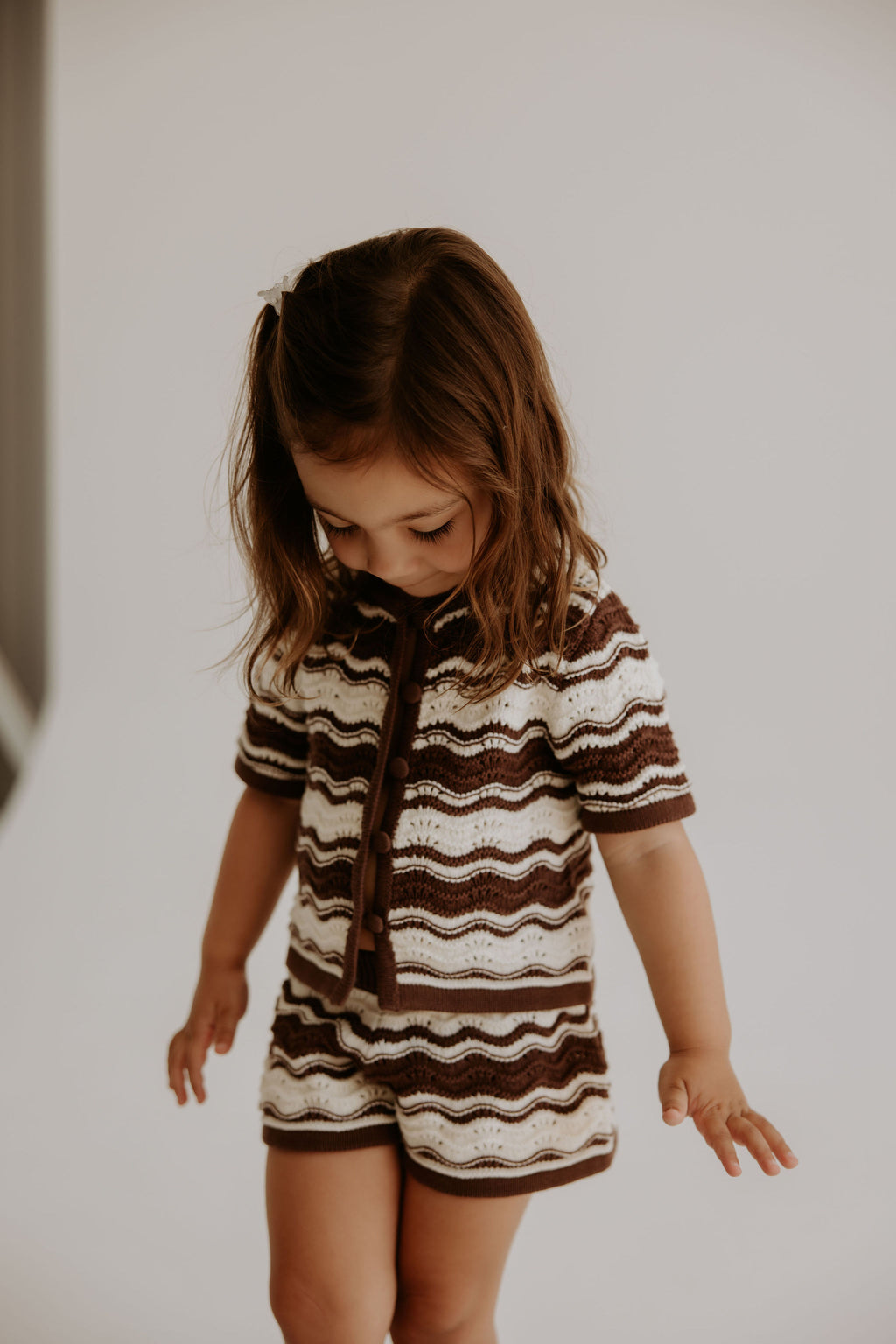 Love In Waves - Cocoa & Cream Knit Set