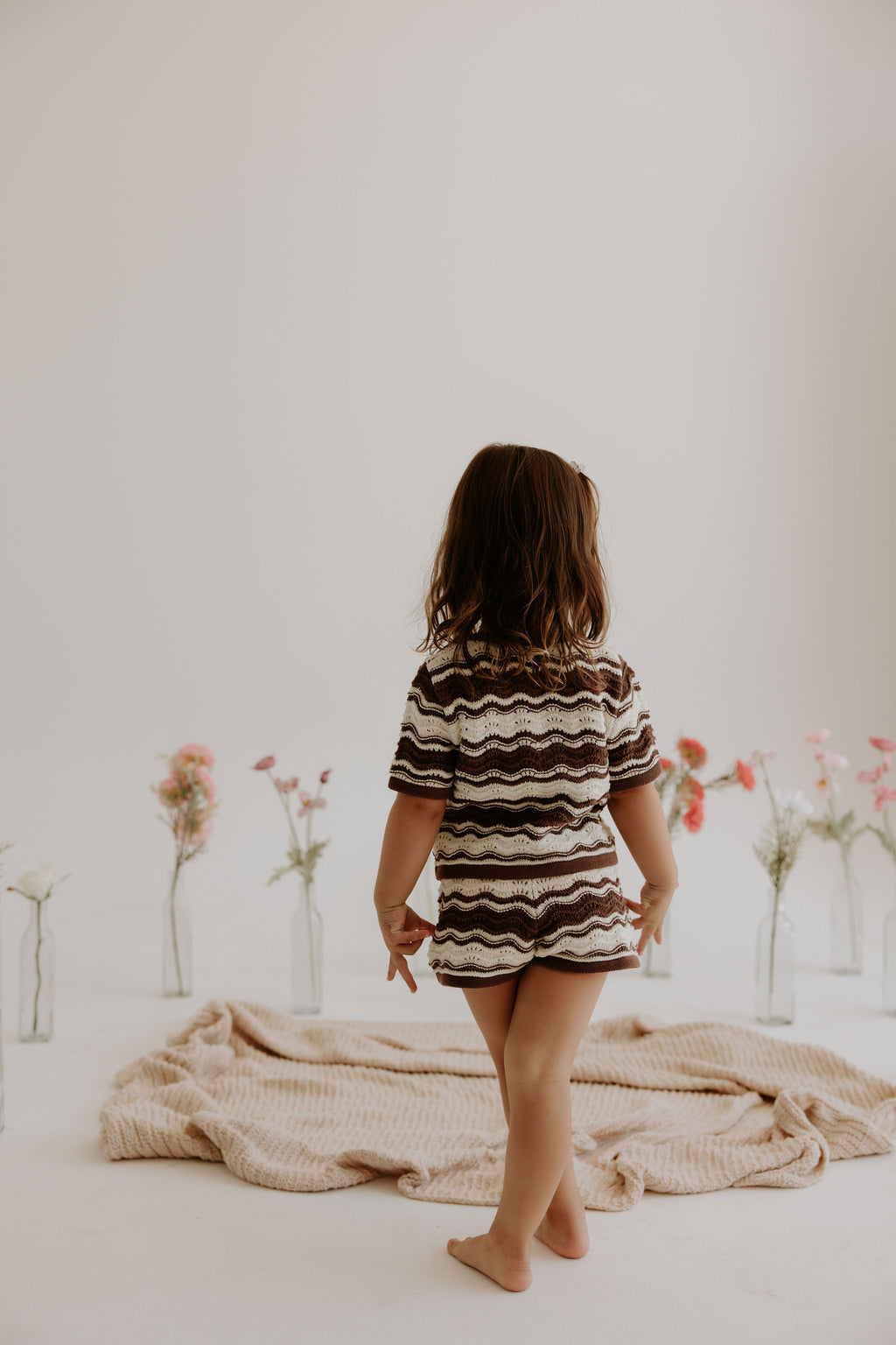 Love In Waves - Cocoa & Cream Knit Set