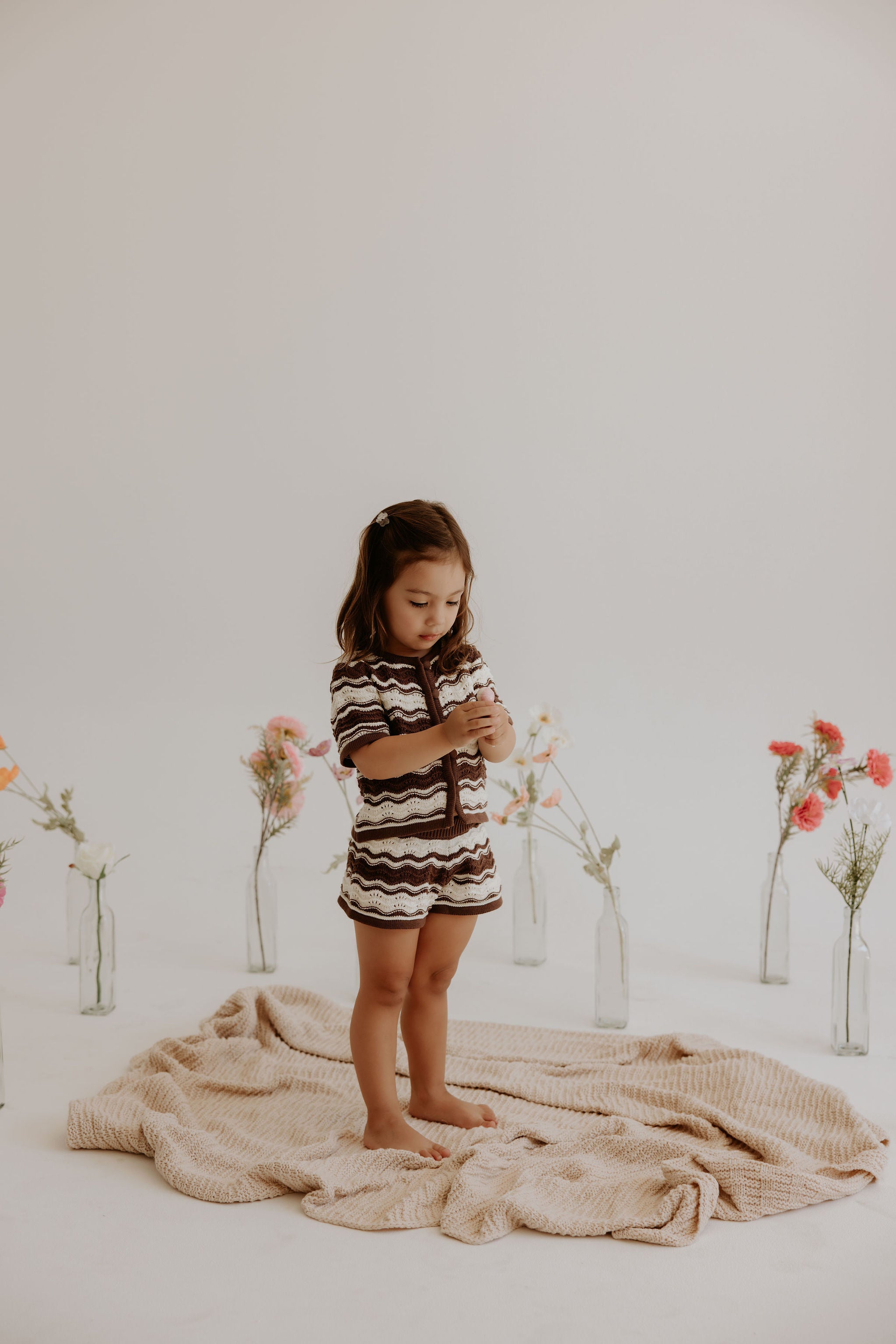 Love In Waves - Cocoa & Cream Knit Set